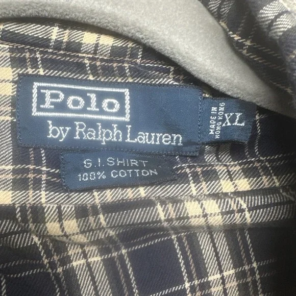 Polo Ralph Lauren G.I. Shirt XL Plaid Cotton Button Up Workwear Rugged Style - Picture 6 of 10